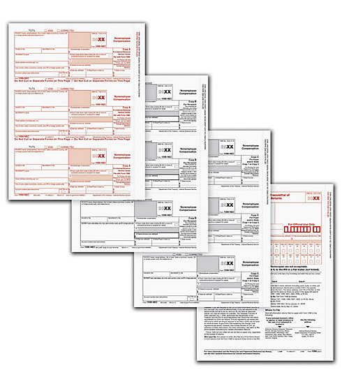 1099-NEC Income Forms